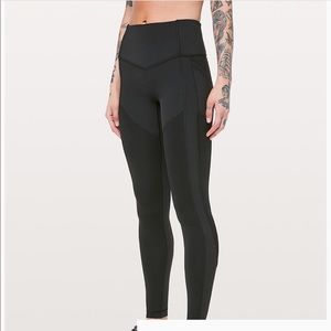 Black Lululemon All The Right Places 7/8 Leggings